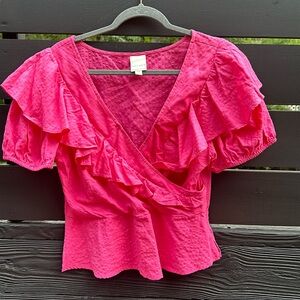 Anthropologie Ruffle top